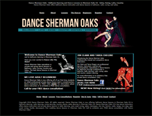 Tablet Screenshot of danceshermanoaks.com